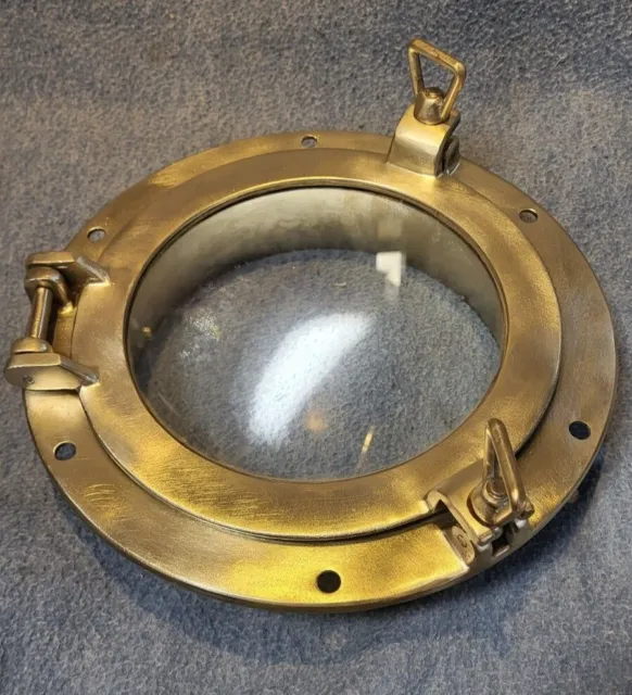 opening bronze porthole window exilent condition new seals fully reconditioned 