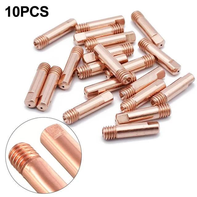 20 Embouts De Buse Pour Torche De Soudage MIG MAG - Filetage Femelle 15AK, Laiton, Longueur 42 Mm