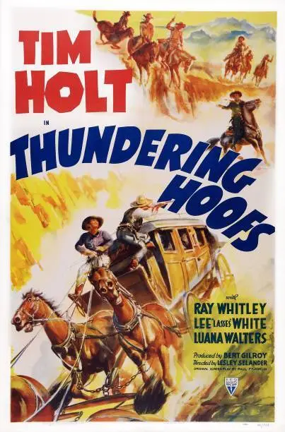 Thundering Hoofs poster 1942 Old Movie Photo