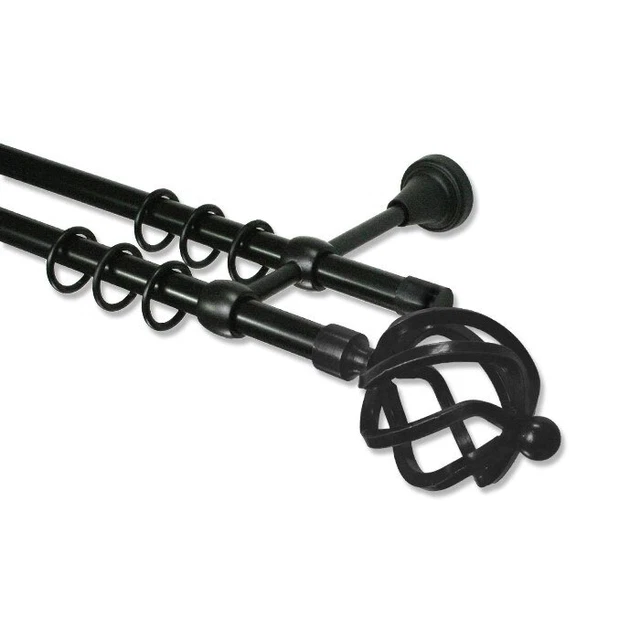 Gardinenstangen Metall Schwarz