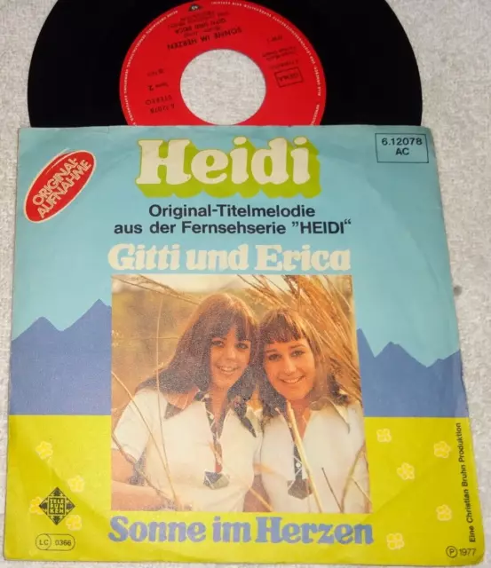 Single, Schlager: Gitti und Erica - Heidi, 1977