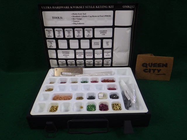 Ultra OMK112 lock rekeying/rekey/keying kit fits Kwikset locksets