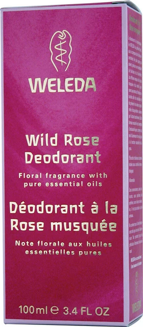 Desodorante Wild Rose de Weleda, 3,4 oz