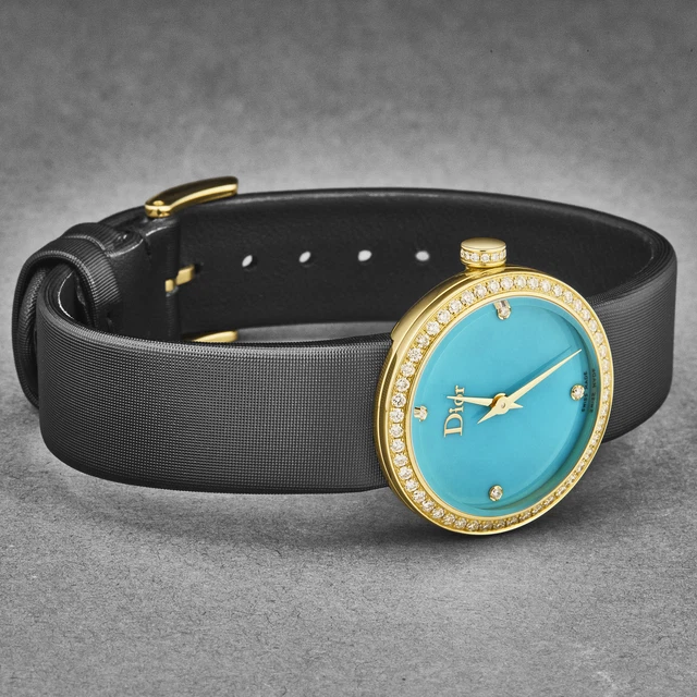 Christian Dior Women's 'La D De Dior' Diamond Bezel Turquoise Dial CD047150A003 2