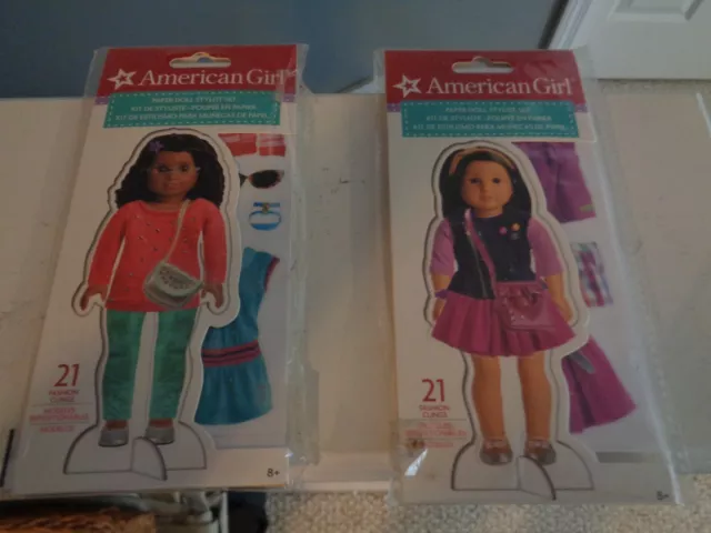American girl paper doll fashion hot sale stylist set
