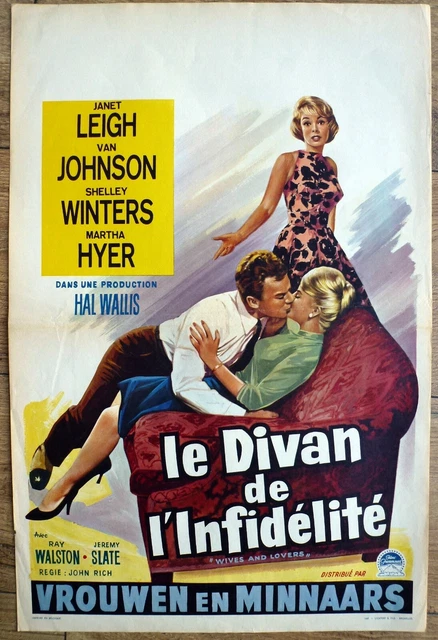 belgian WIVES AND LOVERS, JANET LEIGH, VAN JOHNSON, SHELLEY WINTERS