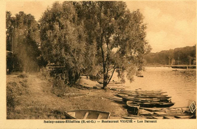 SEISY SOUS ETIOLLES Restaurant Viguié Les Boats Card