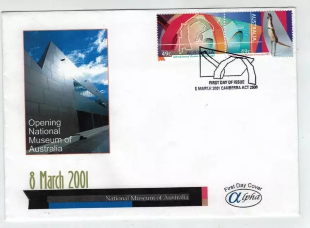 2001 Opening Of National Museum   Set On  "Alpha" Cover.