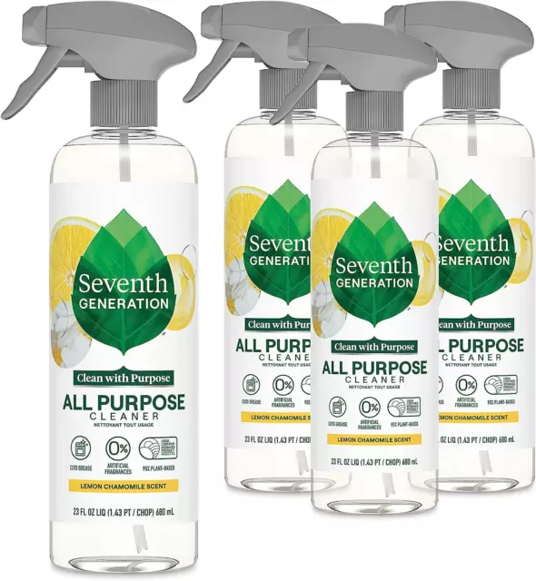 Seventh Generation All Purpose Cleaning Spray Surface Cleaner Lemon...