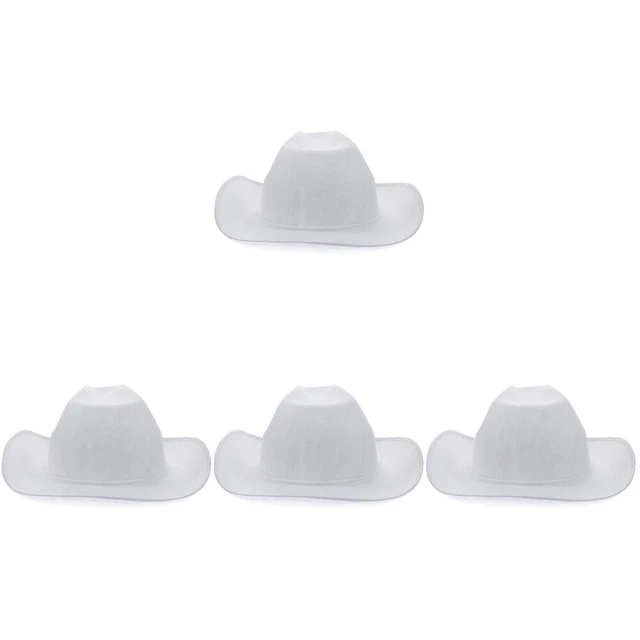 4x Halloween Cowboy Caps Outdoor Activity Beach Cowboy Hats For Women