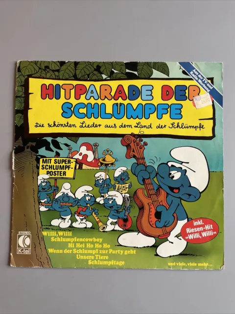 "Hitparade Der Schlümpfe" Kinder Schallplatte Lp 1980 K-Tel Verlag Vinyl