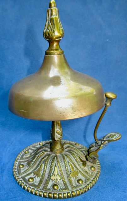 Cloche/Sonnette De Comptoir En Laiton Et Bronze - Vintage - Made In France - 11 Cm De Haut, 9 Cm De Diamètre