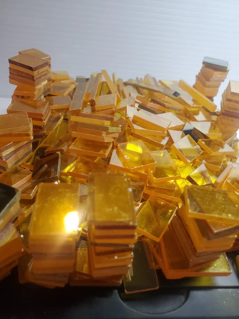 370 PC  Lot Rectangles Prisms 3+ LBS ZNSE Zinc Selenide Crystal Substrate Optics
