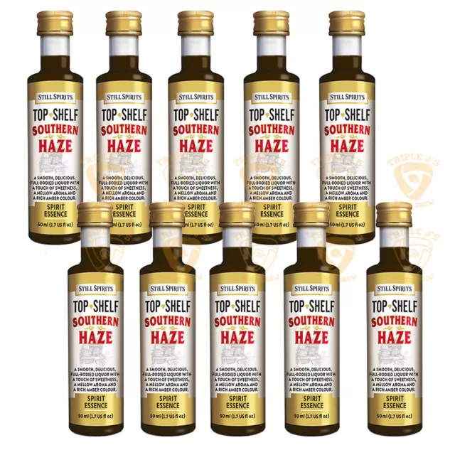 10 x Still Spirits Top Shelf Southern Haze Flavouring Essences 50ml Home Brew