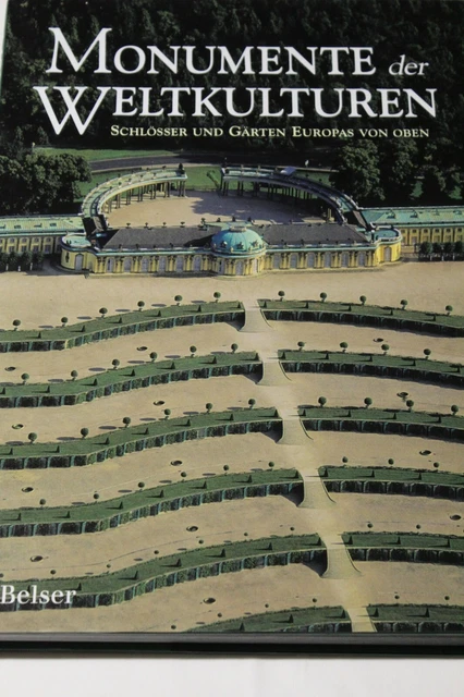 MONUMENTE DER WELTKULTUR, Schlösser und Gärten von oben 36 x 26 EUR 4