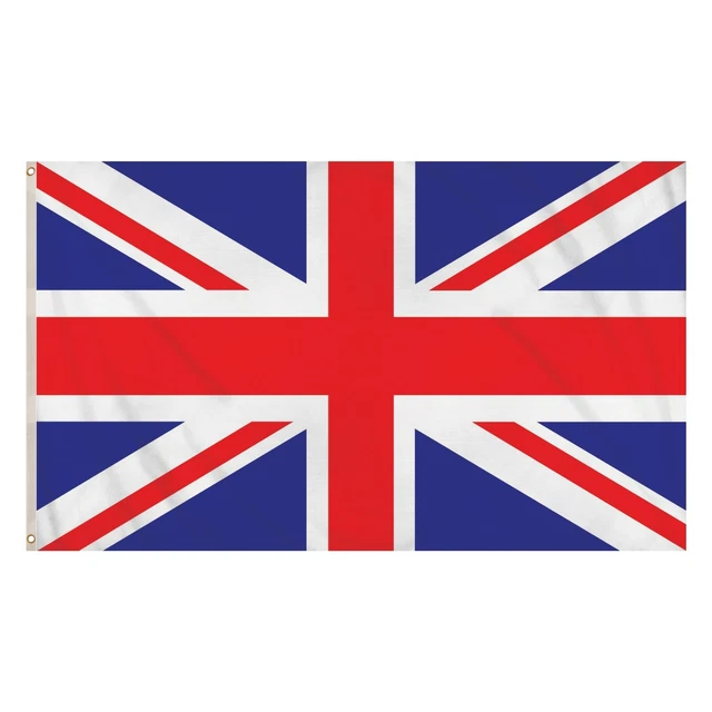 5 X 3FT Large Union Jack Flag Queens Platinum Jubilee Great Britain