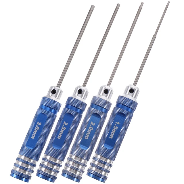 4 Pcs Hexagon Screwdriver Wrench Tool Metal Balldriver Screwdrivers