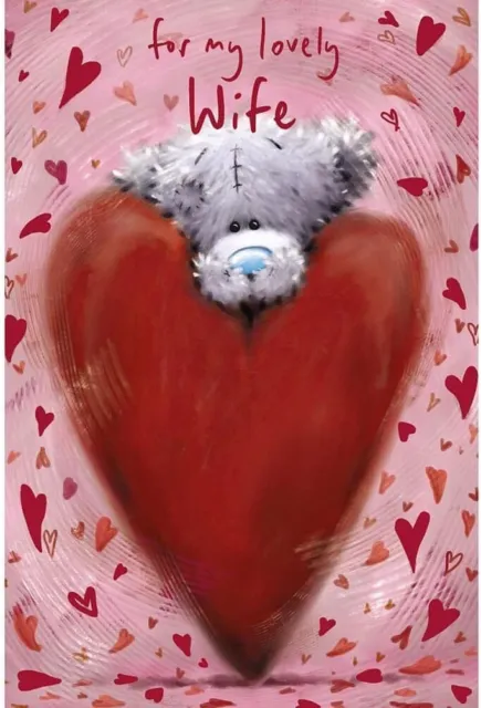 Me To You Bear Lovely Wife Softly Drawn Valentine's Day Card