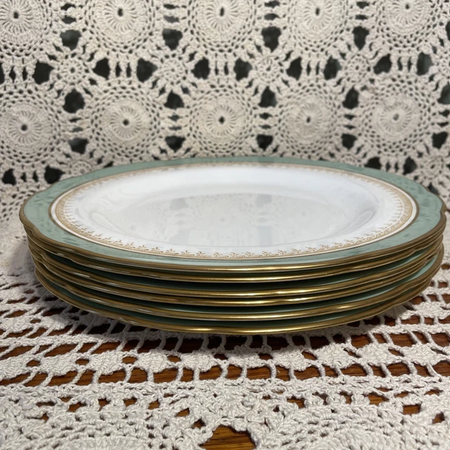 WEDGWOOD BONE CHINA Rare 1962 6 Dinner Plates 10 3/4” W4266 Vintage 75