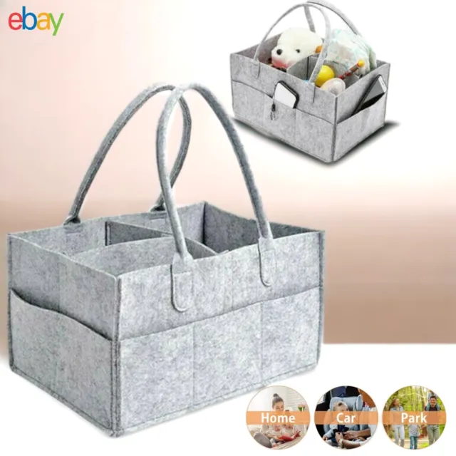 Baby Nappy Bag Diaper Organizer Caddy Changing Nappy Kids Storage Carrier Bag