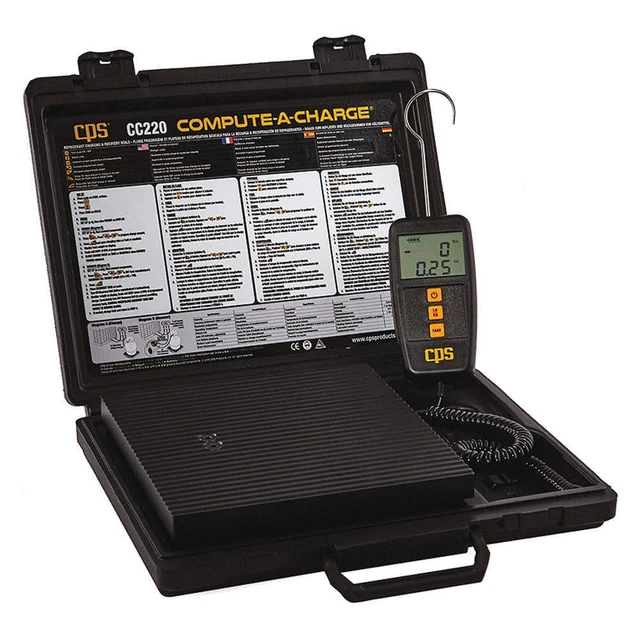 COMPUTE-A-CHARGE CC220 Charging/Recovery Scale,220 lb Max. Cap.