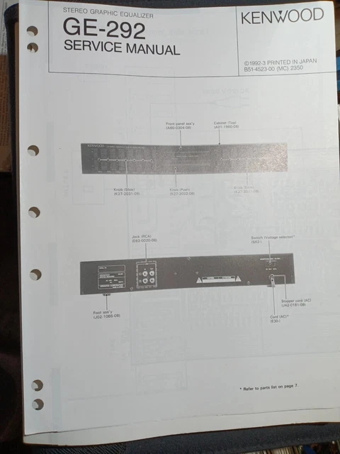 Égaliseur Paramétrique Stéréo Kenwood GE-1001 – Occasion – Testé