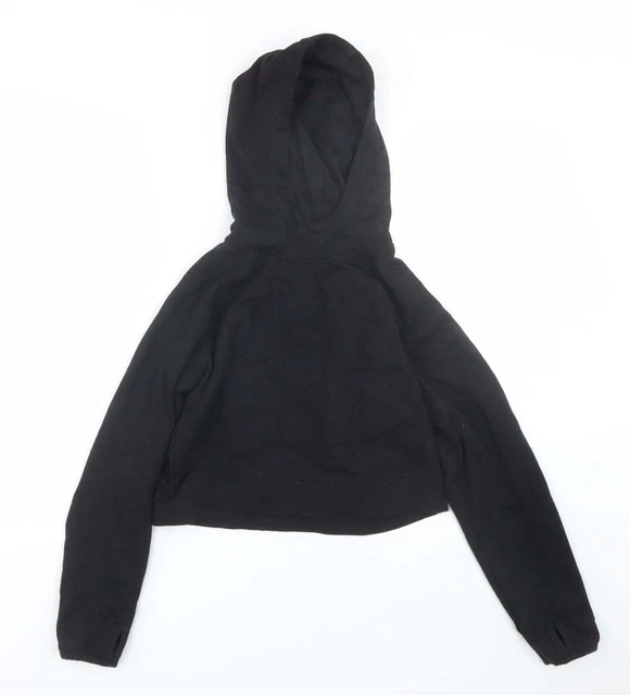 USA Pro Girls Black  Cotton Pullover Hoodie Size 11-12 Years
