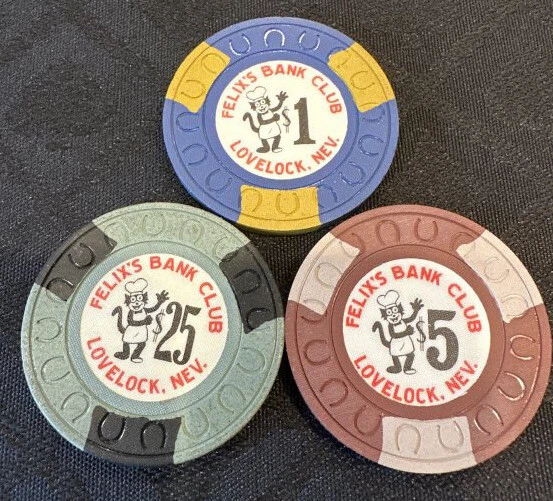 Felix’s Bank club chips Uncirculated