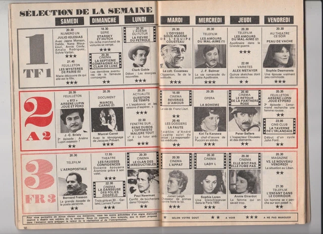 Tele Poche 1980  N°774  Complet  Michel Denisot 6