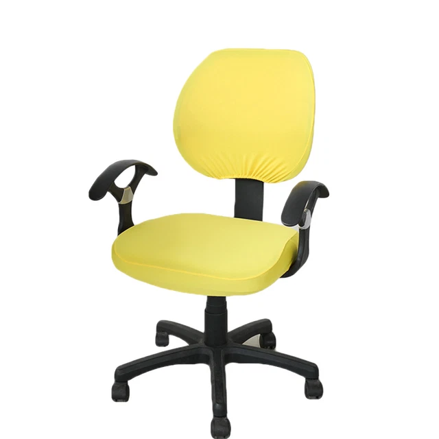 (Yellow)Office Chair Cover Chairslipcover Office Chair Cover Washable 2pcs For