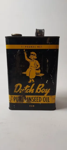 Vintage Dutch Boy Linseed Oil Can
