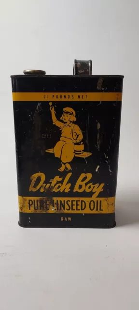Vintage Dutch Boy Linseed Oil Can
