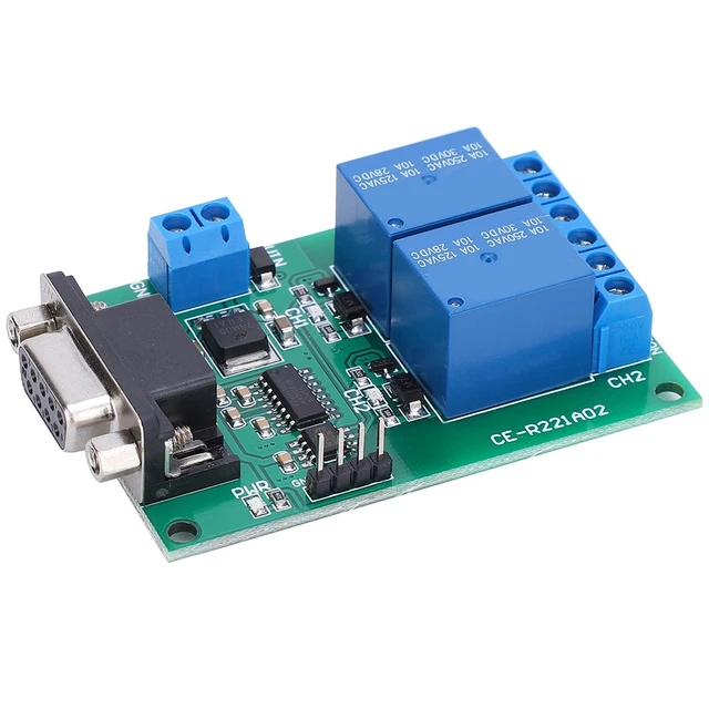 2 CHANNEL RELAY Module Relay Switch Board Telemetry For Communication ...