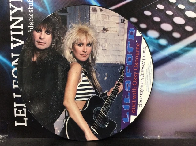 LITA FORD OZZY Osbourne Close My Eyes Forever Ltd Ed