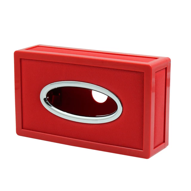 Funda De Servilleta De Tenedor De Papel De Caja De Tejido Facial De Cuero Faux