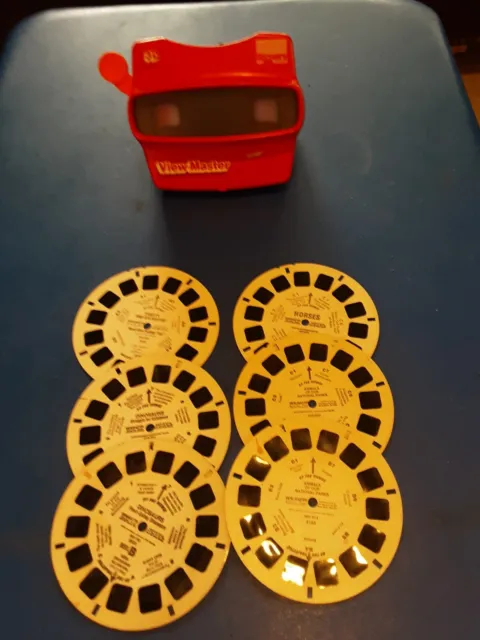 Vintage Viewmaster And 6 Reels