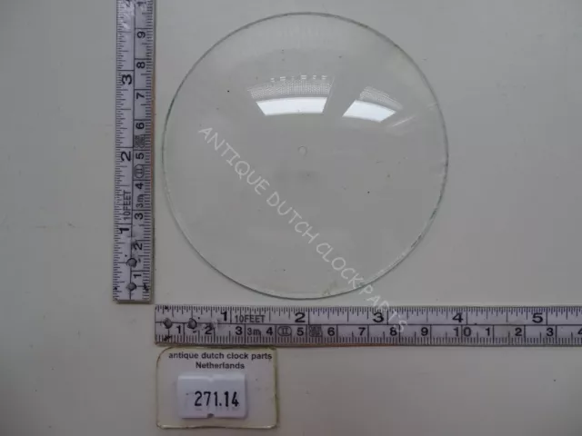 Round Convex Barometer Glass With Hole In The Center For A Pointer