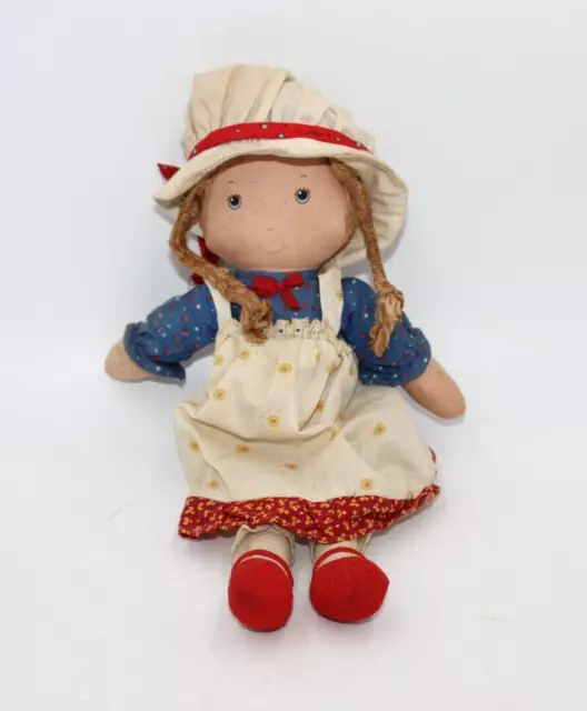 Vintage 1976 Original HOLLY HOBBIE BiCentennial 13” Rag Doll Knickerbocker Plush