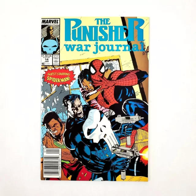 Punisher War Journal #14 (1988 Series) Vol. 1 Marvel Comic Book Jim Lee Cover