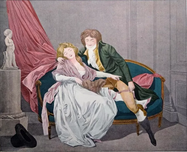 AMOUR CONJUGAL: DÉFENDS-MOI - Planche couleur (de Boilly)