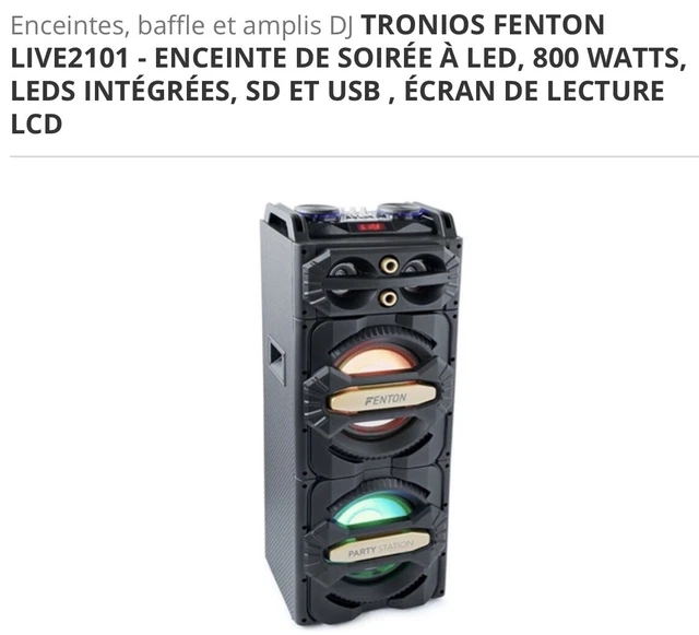 ENCEINTE BLUETOOTH NOMADE AVEC TREPIED