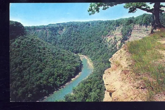Vintage Postcard River Gorge, Letchworth State Park, Castile New York NY