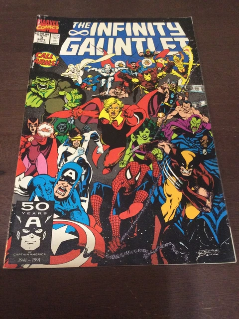 1991 Marvel The Infinity Gauntlet #3 1St Appearance Of Terraxia Thanos Avengers