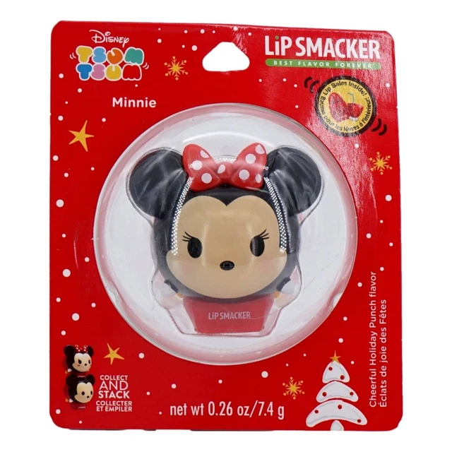 Disney Lip Smacker Holiday Tsum Tsum Minnie Mouse Punch Flavor Lip Balm .26 oz