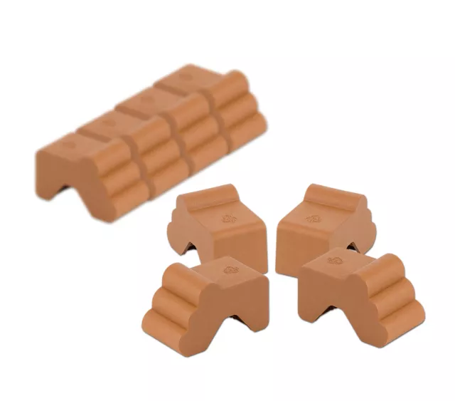 8x Blumentopfuntersetzer Füße Füßchen für Pflanzkübel Blumenkübel terracotta