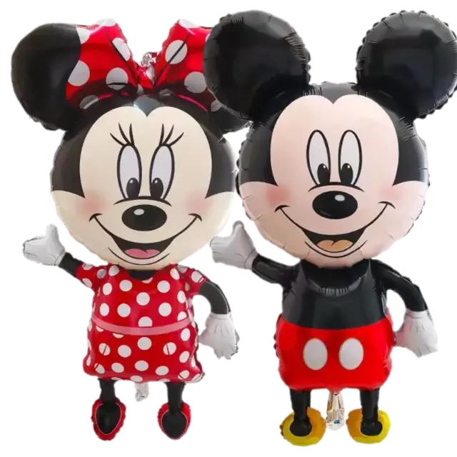 2 Pc Disney Minnie Mickey Mouse Helium Balloon Set Kids Birthday Party Balloons