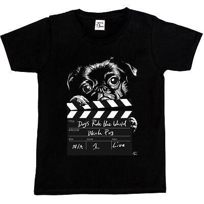 1Tee Bambini Ragazzi Cani governare il mondo Film T-shirt