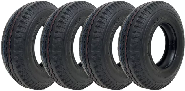 4.80/4.00-8 Kenda Trailer Tyre & Tube 6ply High Speed E-Marked Legal (Set of 4)