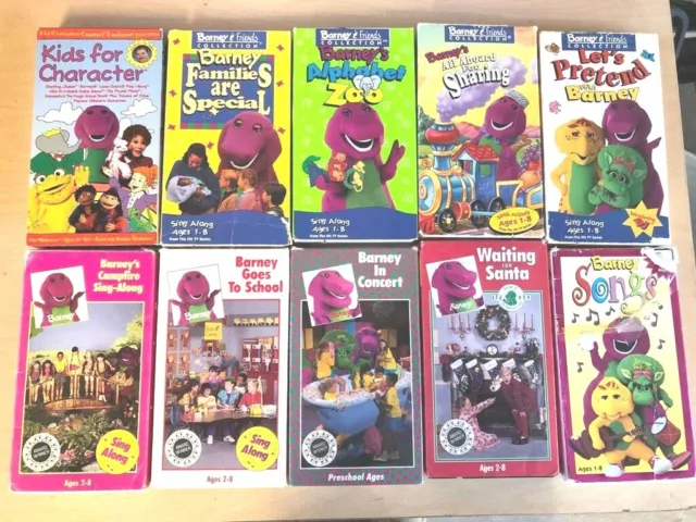 BARNEY & THE Backyard Gang/Barney & Friends Collection Lot Of 10 Vhs ...