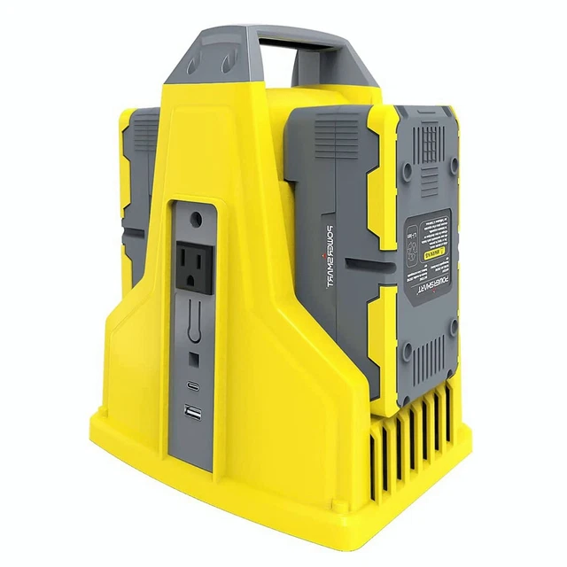 POWERSMART 300W POWER Inverter Portable Generator with 40V 4.0Ah